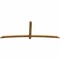 Ekena Millwork Bellingham Rough Sawn Timber Gable Bracket, Western Red Cedar, 108"W x 40"H x 2"D x 4"F, 9/12 Pitch GBW108X40X0204BEL00RWR - alternate 2